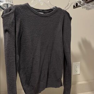 Express Charcoal Knit Pullover